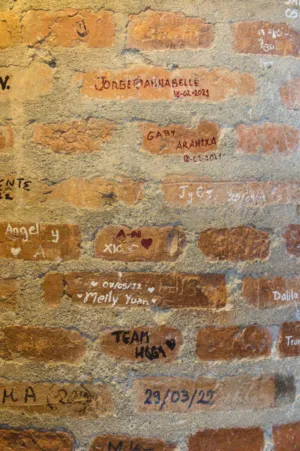 Graffiti On A Brick Wall