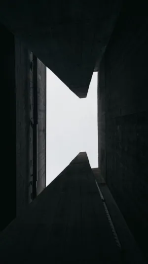 Dark Architectural Tunnel