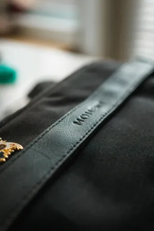 Black Leather Bag Strap