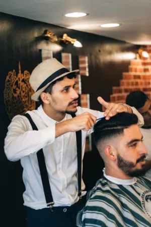 Barber In Action