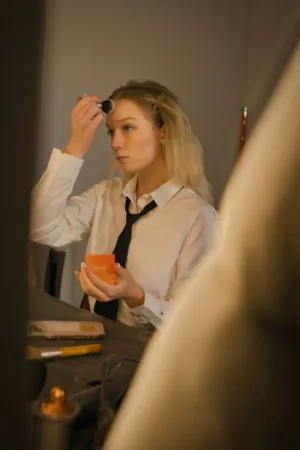 Teenager Applying Makeup