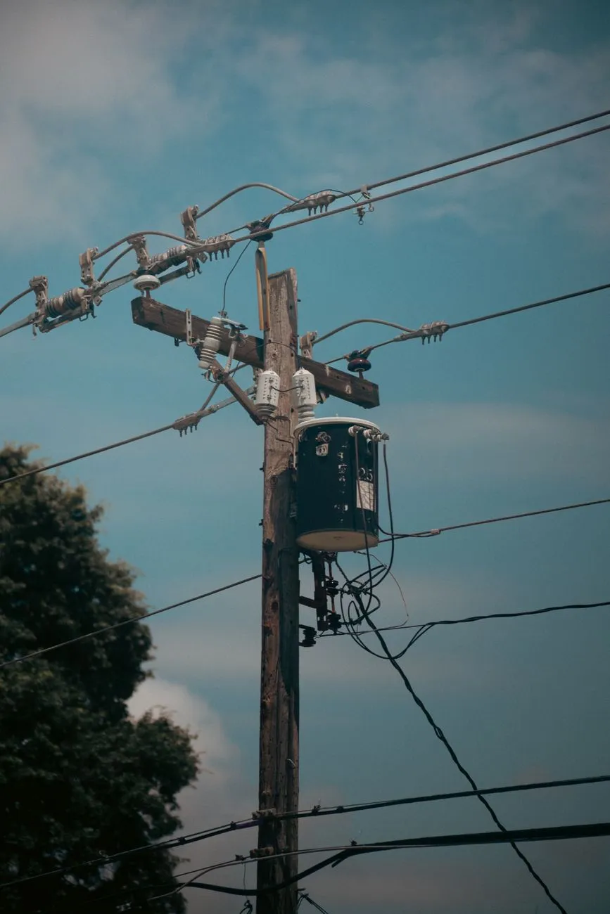 Electric Pole And Transformer