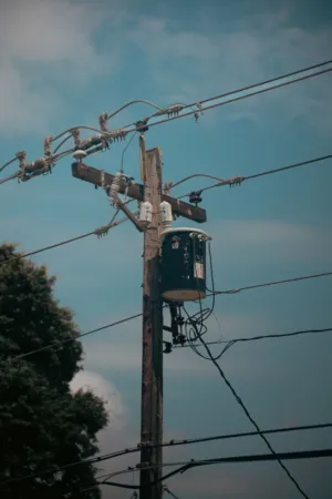 Electric Pole And Transformer