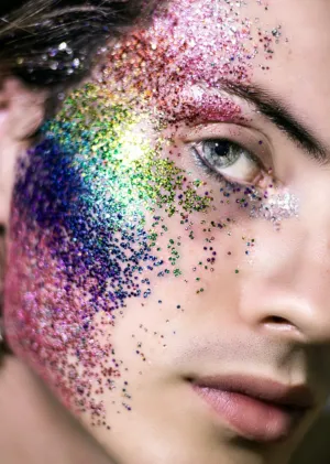 Rainbow Glitter Makeup