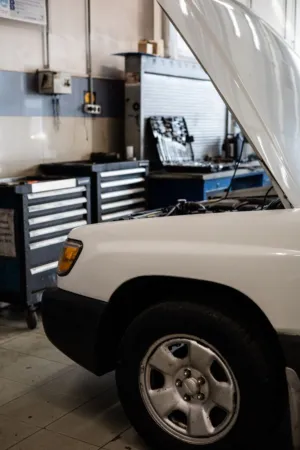 Car In Auto Repair Shop