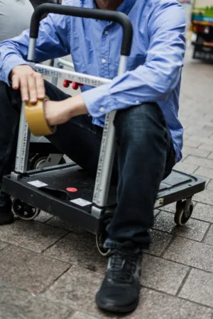 Man On A Cart
