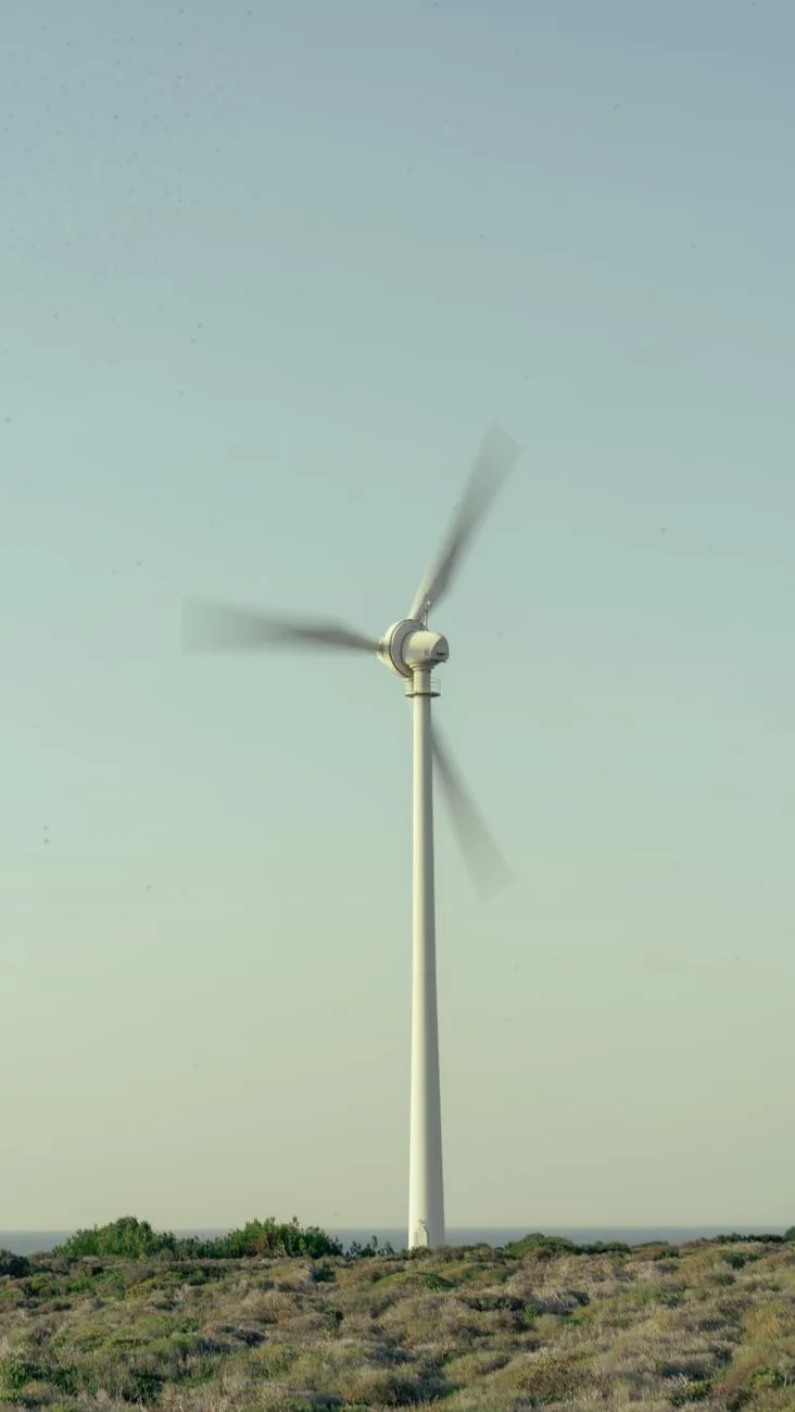 Wind Turbine In The Desert