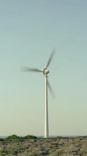 Wind Turbine In The Desert