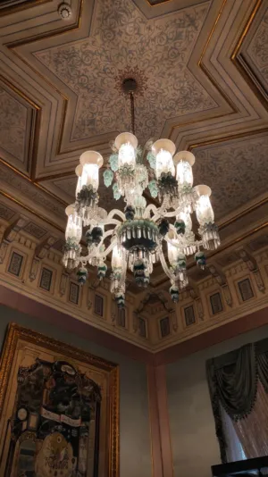 Luxurious Chandelier In Ornate Room