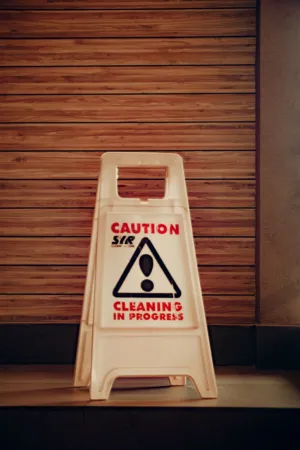 Caution Cleaning In Progress Sign