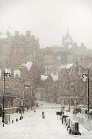 Snowy Cityscape