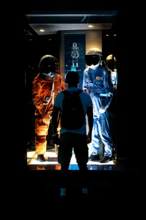 Astronauts In Display Case