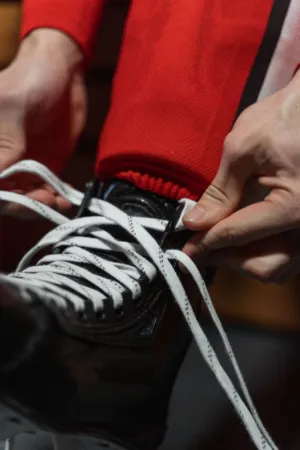 Tying Ice Skate Laces