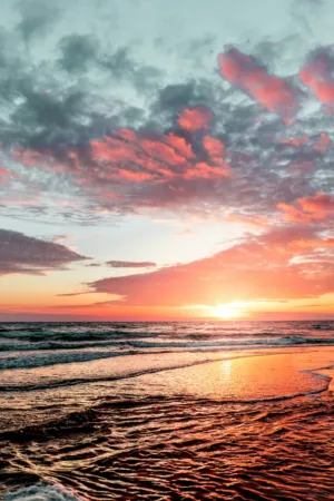 Sunset Over The Ocean