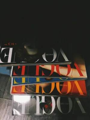 Stack Of Vogue Magazines