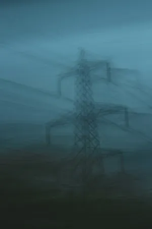 Power Lines In The Mist