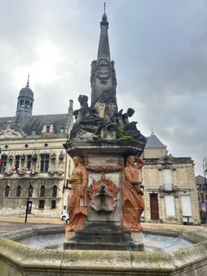 Historic Fountain In France