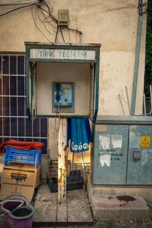 Rustic Phone Booth