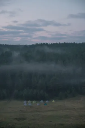 Campsite In The Mist