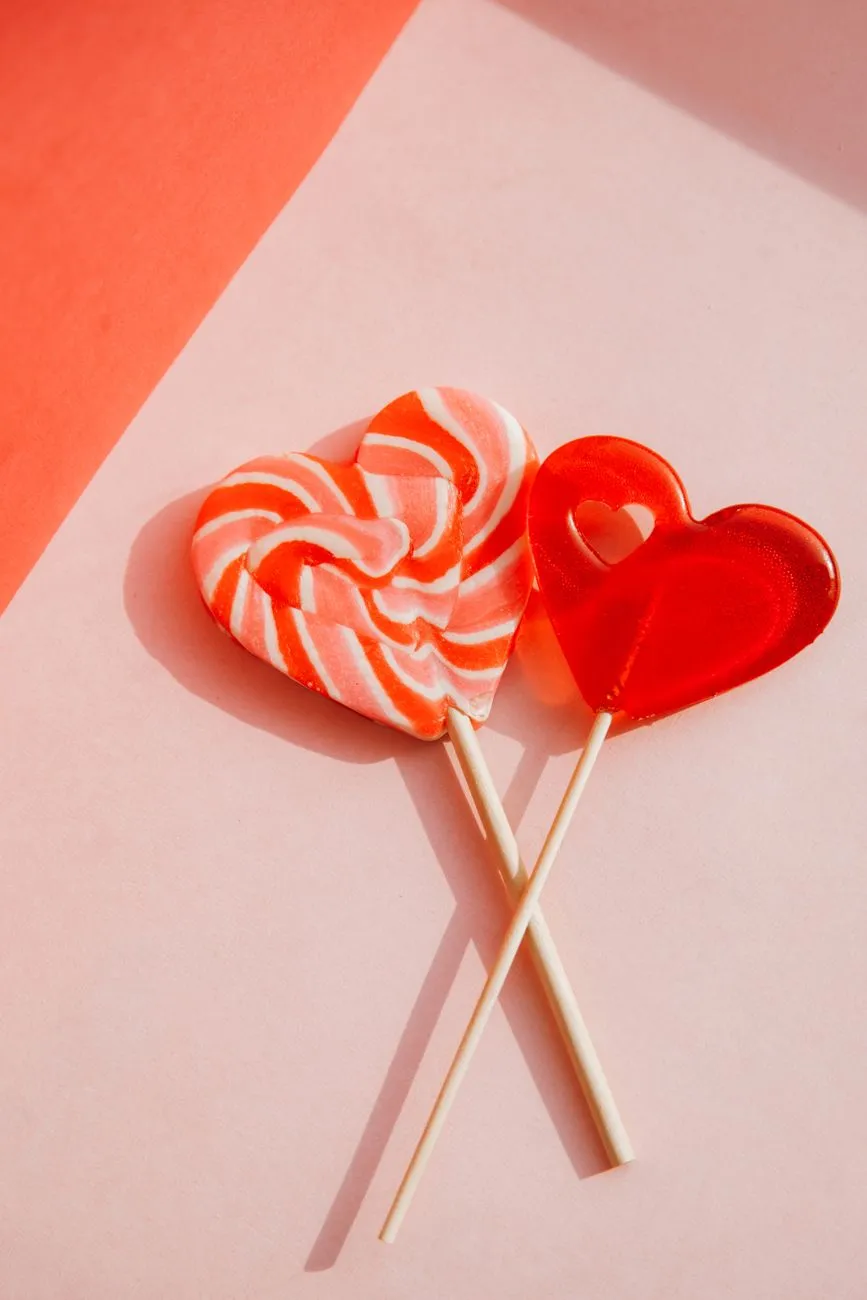 Heart-Shaped Lollipops