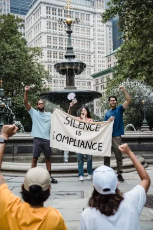 Protest In City Park