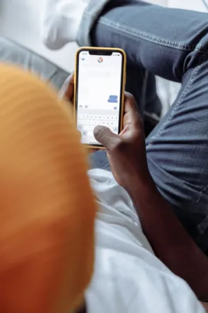 Person Using Smartphone