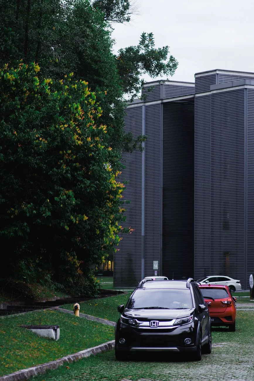 Modern Architecture With Cars