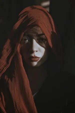 Red Veil Portrait