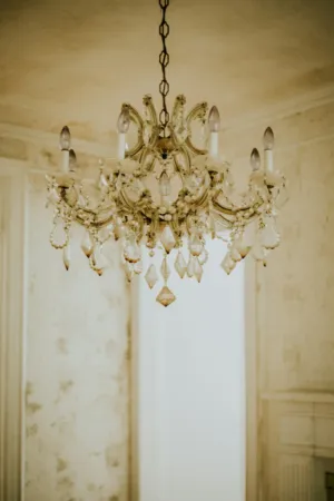 Antique Crystal Chandelier
