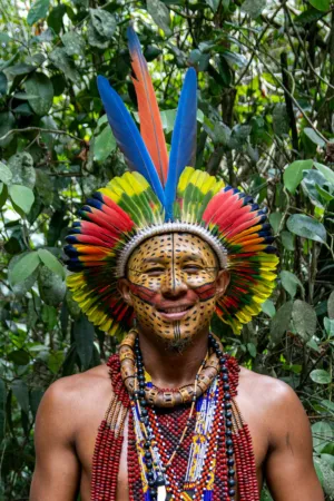 Colorful Indigenous Portrait