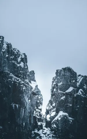 Snowy Cliffs