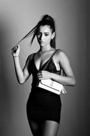 Black And White Fashion Portrait
