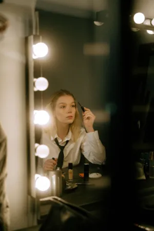 Woman Applying Makeup