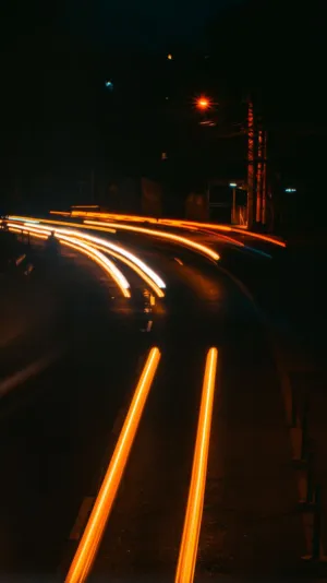 Night Traffic Trails