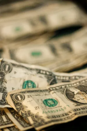 Stack Of One Dollar Bills