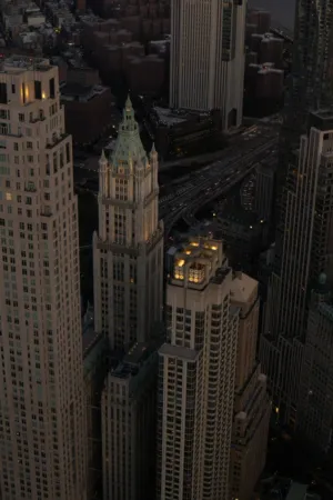 New York City Skyline At Dusk