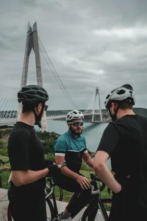 Bikers By The Bridge