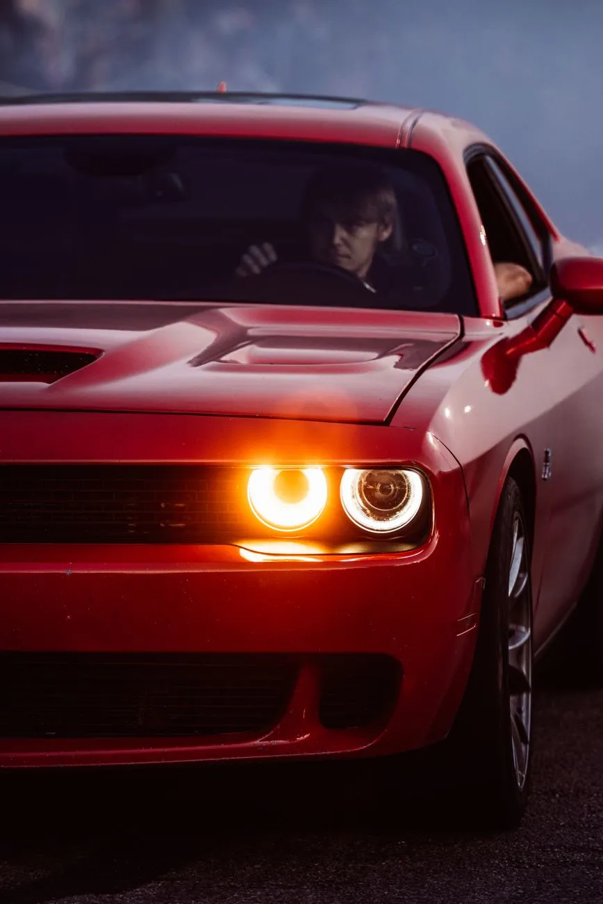 Red Muscle Car