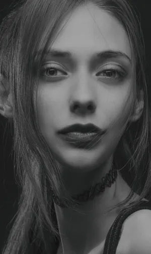 Black And White Portrait
