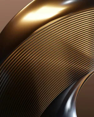Abstract Gold Wave