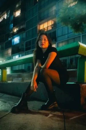 Nighttime Urban Portrait