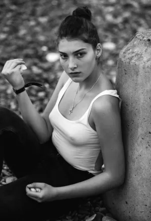 Black And White Portrait