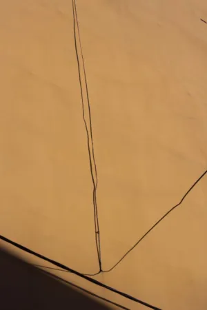 Abstract Lines On A Yellow Surface