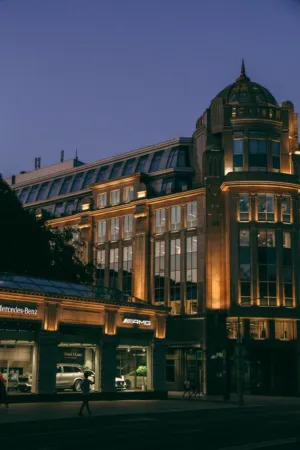 Mercedes-Benz Store At Night