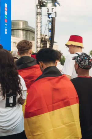 German Flag At Event