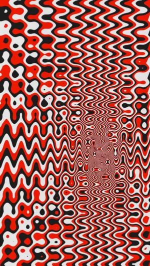 Red And Black Abstract Art