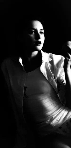 Black And White Portrait