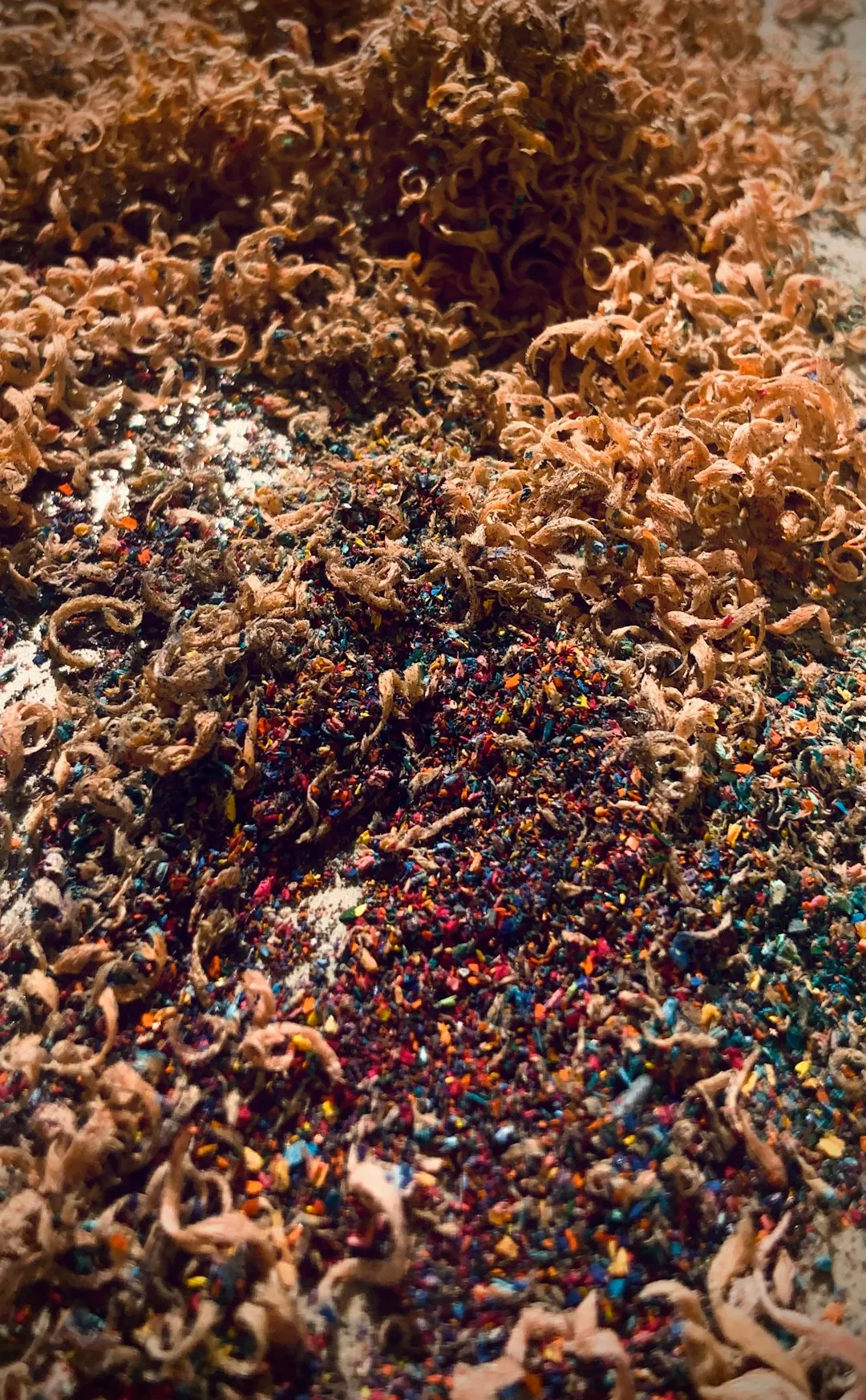 Pencil Shavings And Colored Dust