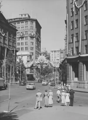 Vintage City Street Scene