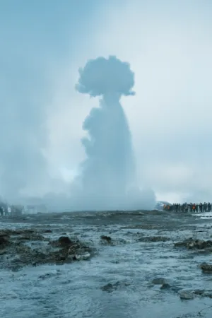 Icelandic Geyser Eruption